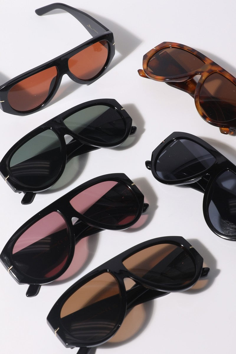Tinted Aviator Sunglasses