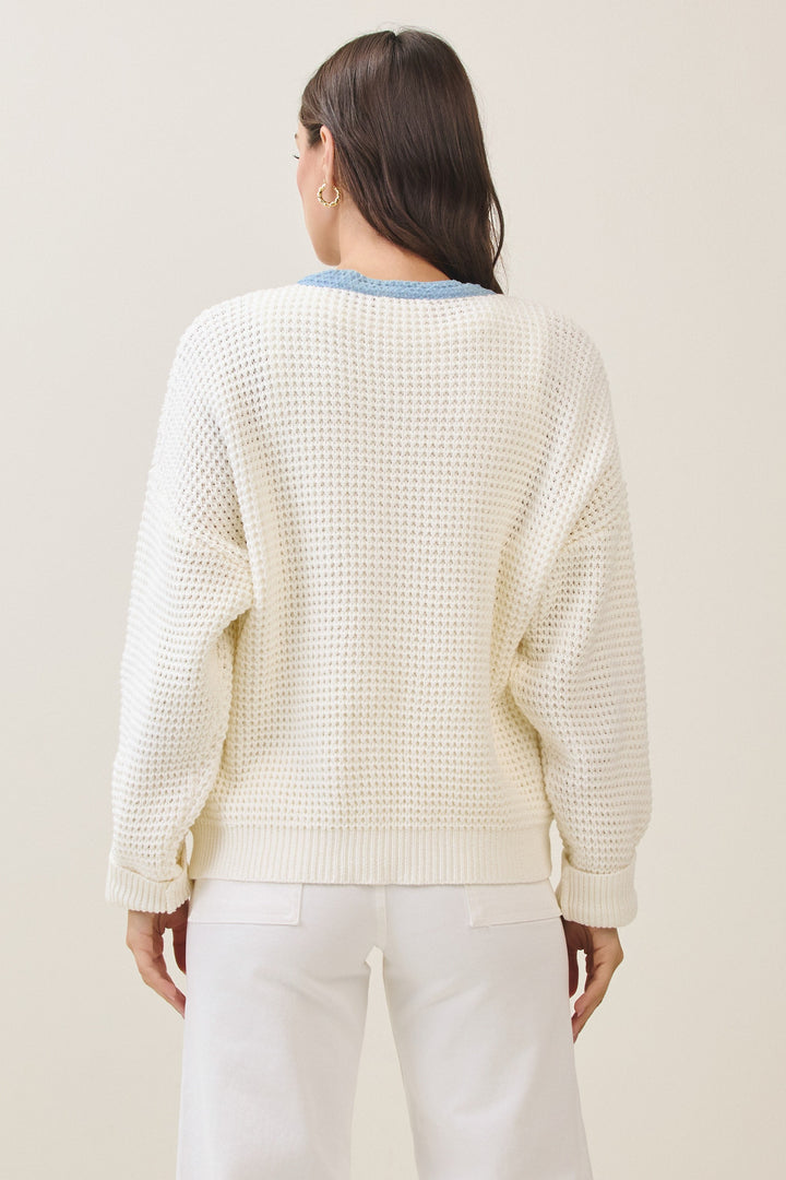 Contrast Cardigan