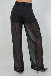Sheer Black Pant