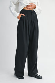 Pleat High Wasted Pant