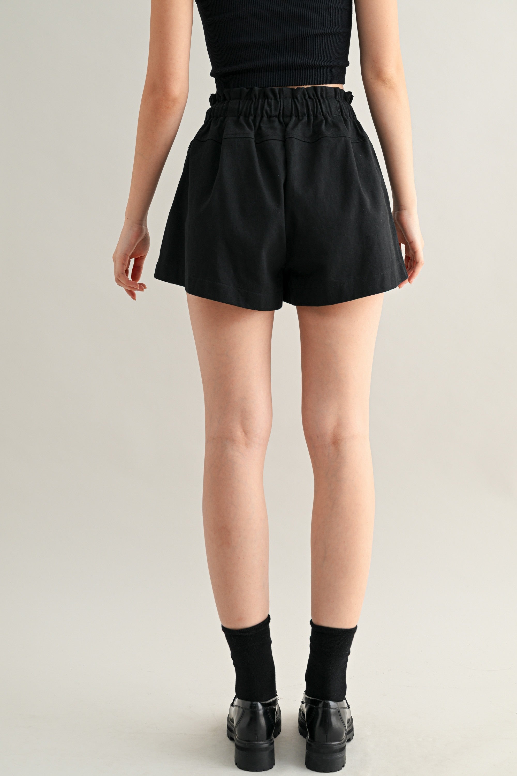 Black Drawstring Shorts
