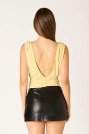 Butter Low Back Top