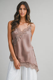 Mocha Lace Top