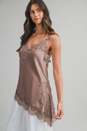 Mocha Lace Top