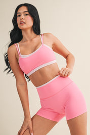 Pink Combo Sports Bra