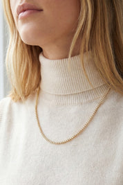 Gold Dipped Tennis Necklace