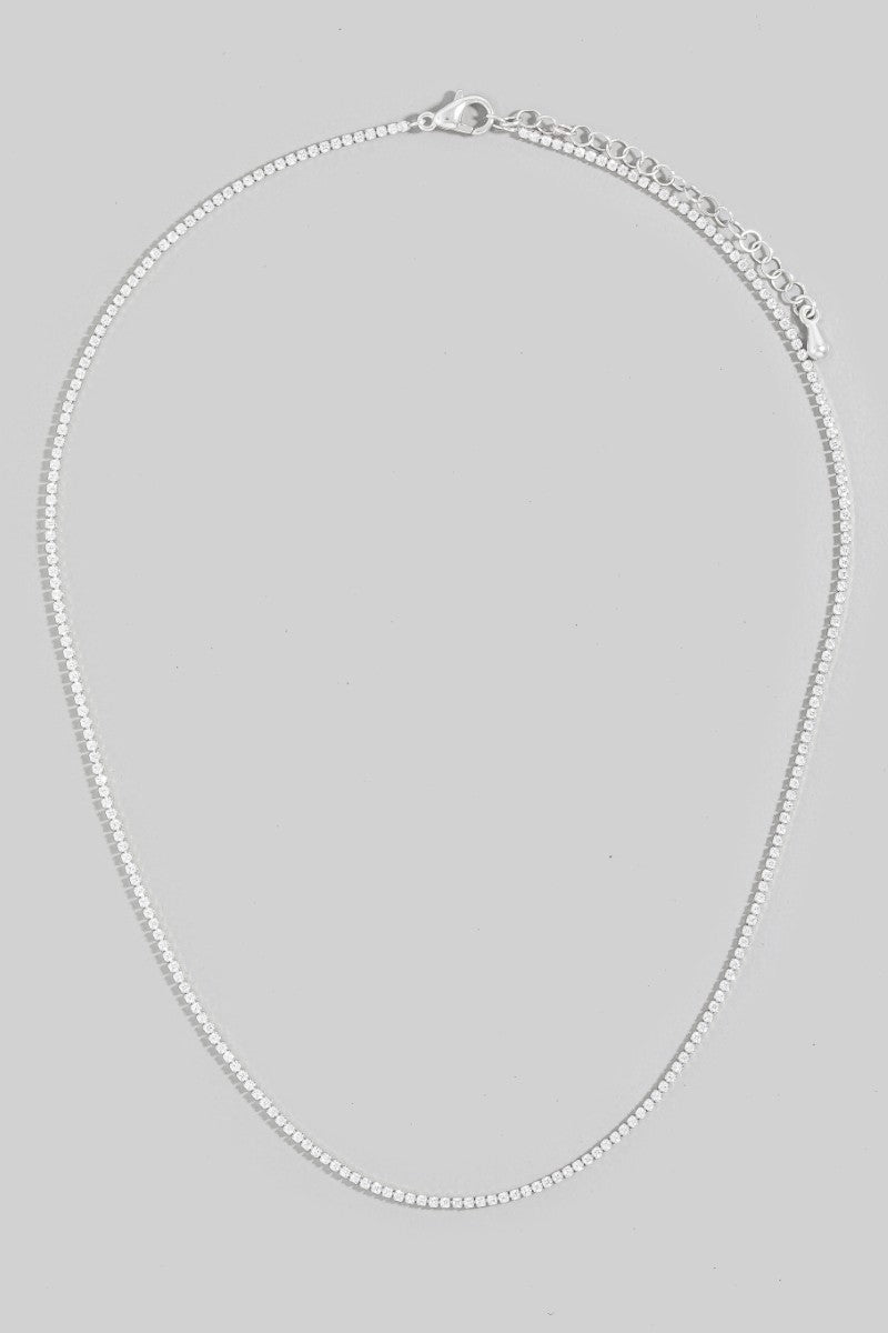 Gold Dipped Tennis Necklace
