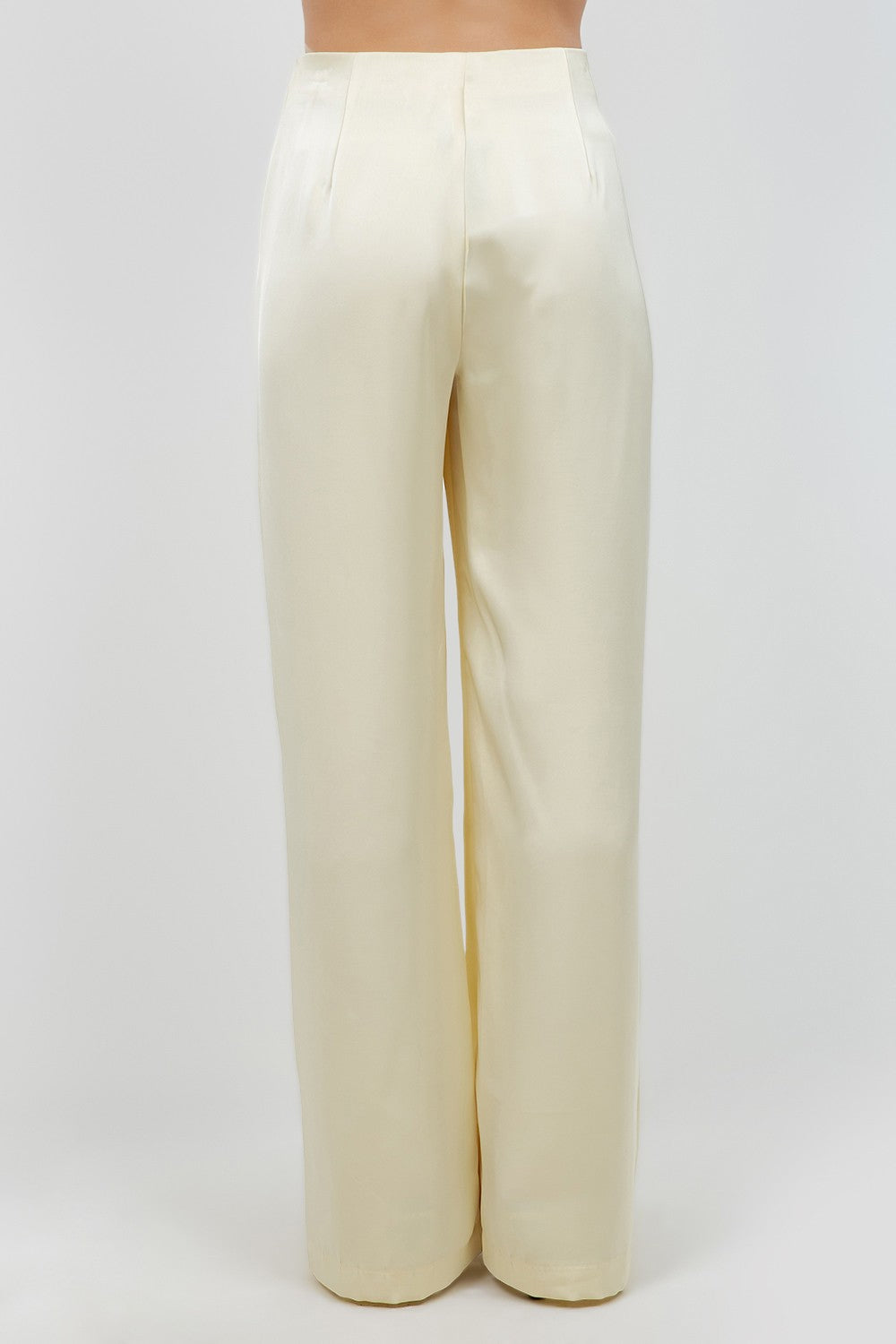 Lemon Satin Pants