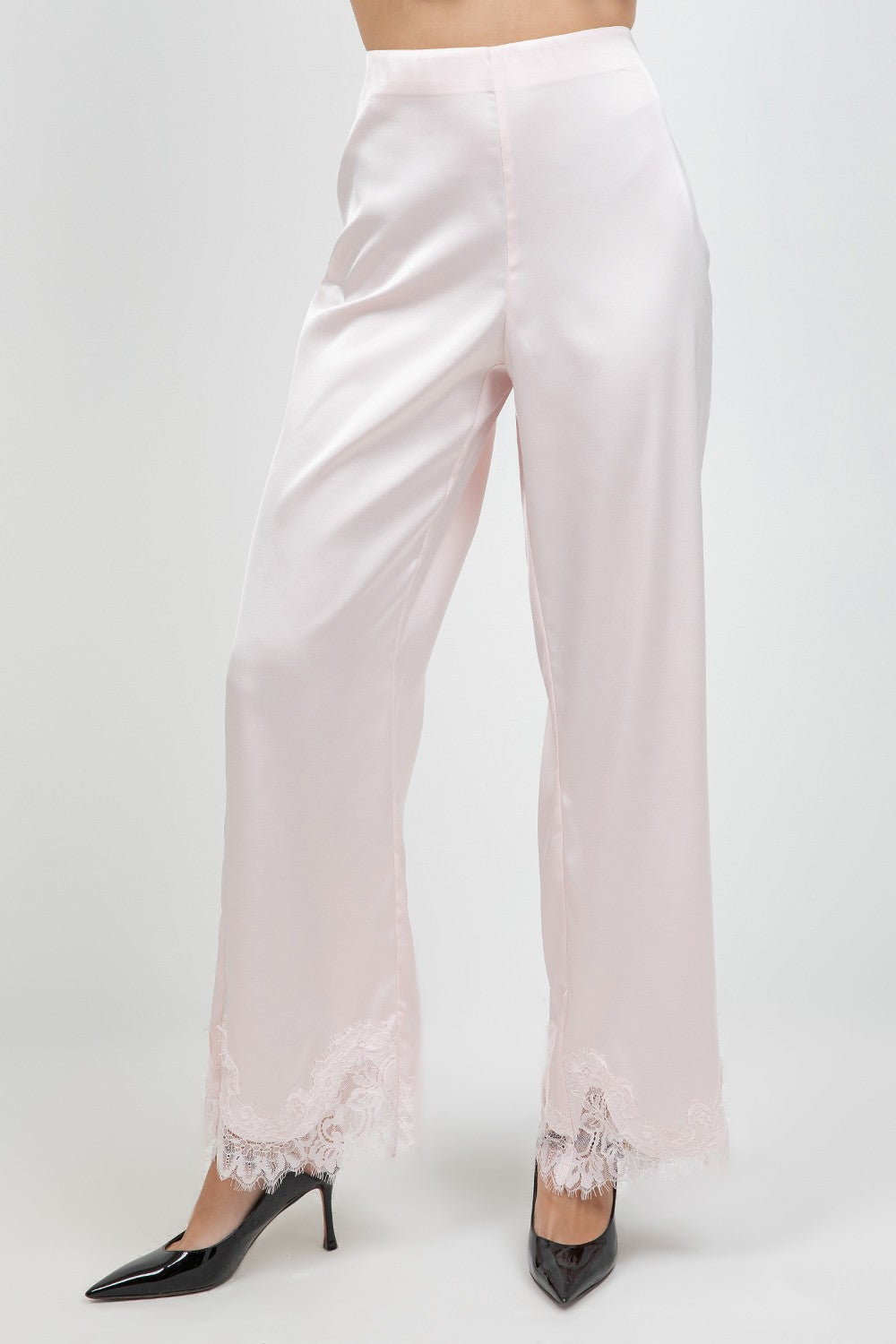 Pink Satin Pants