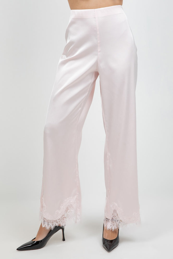 Pink Satin Pants