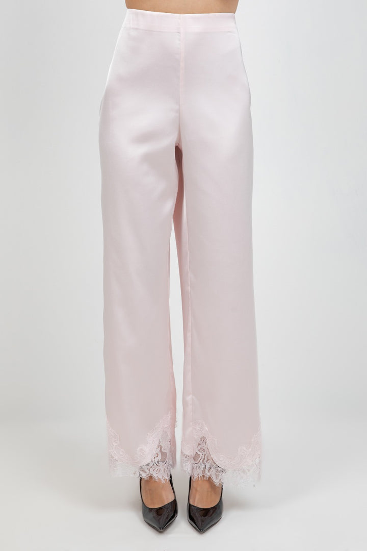Pink Satin Pants