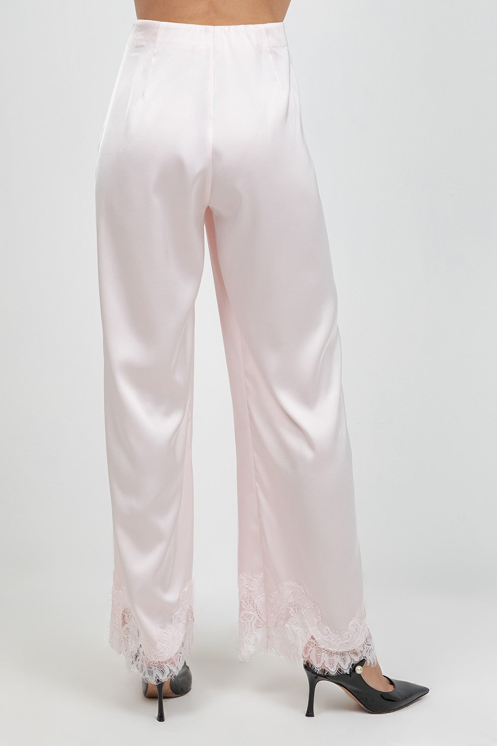 Pink Satin Pants