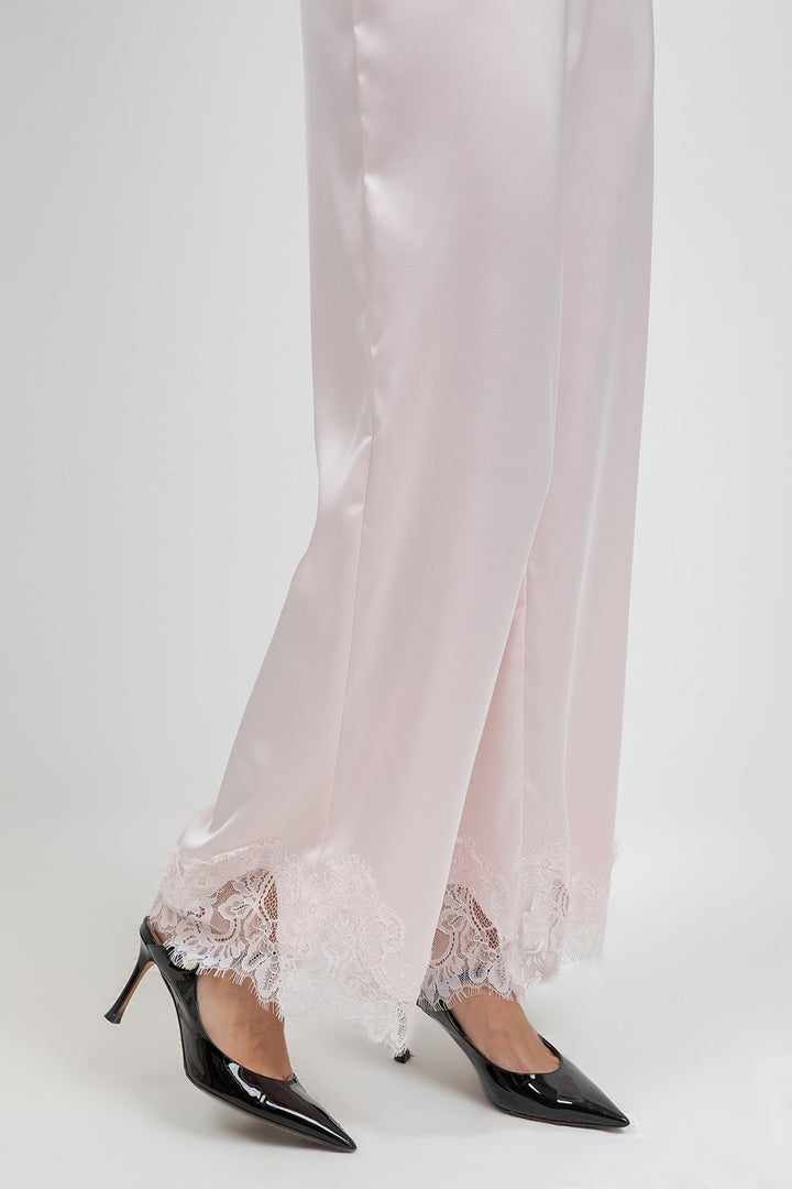 Pink Satin Pants
