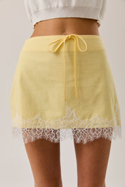 Lace Trim Skirt