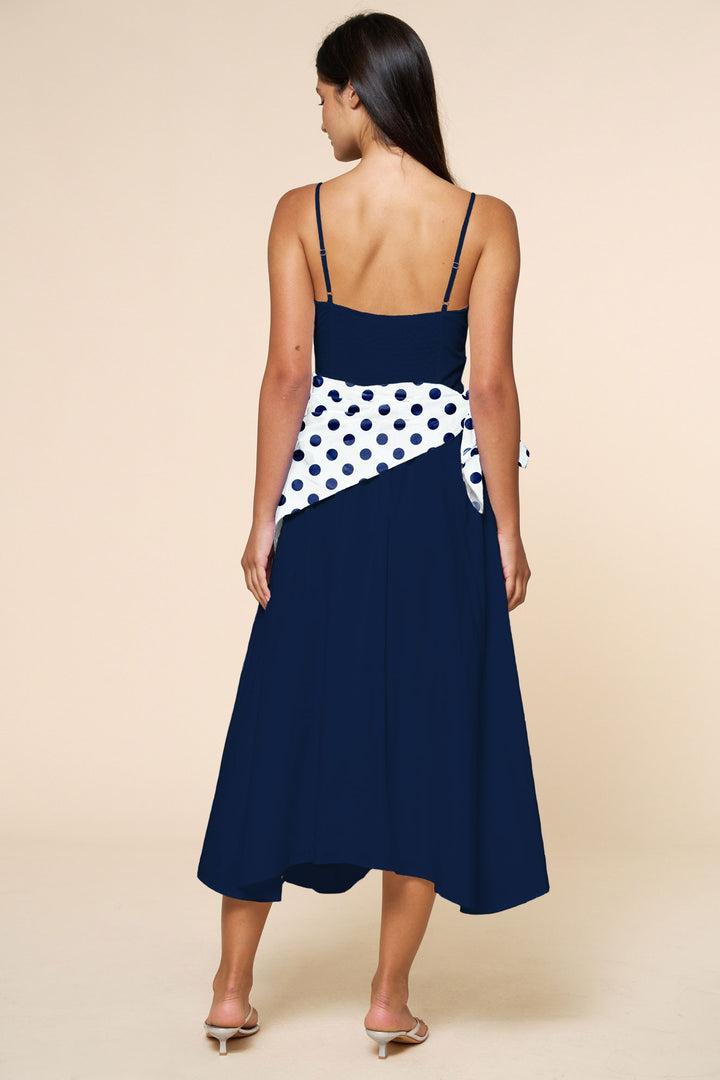 Polka Scarf Dress