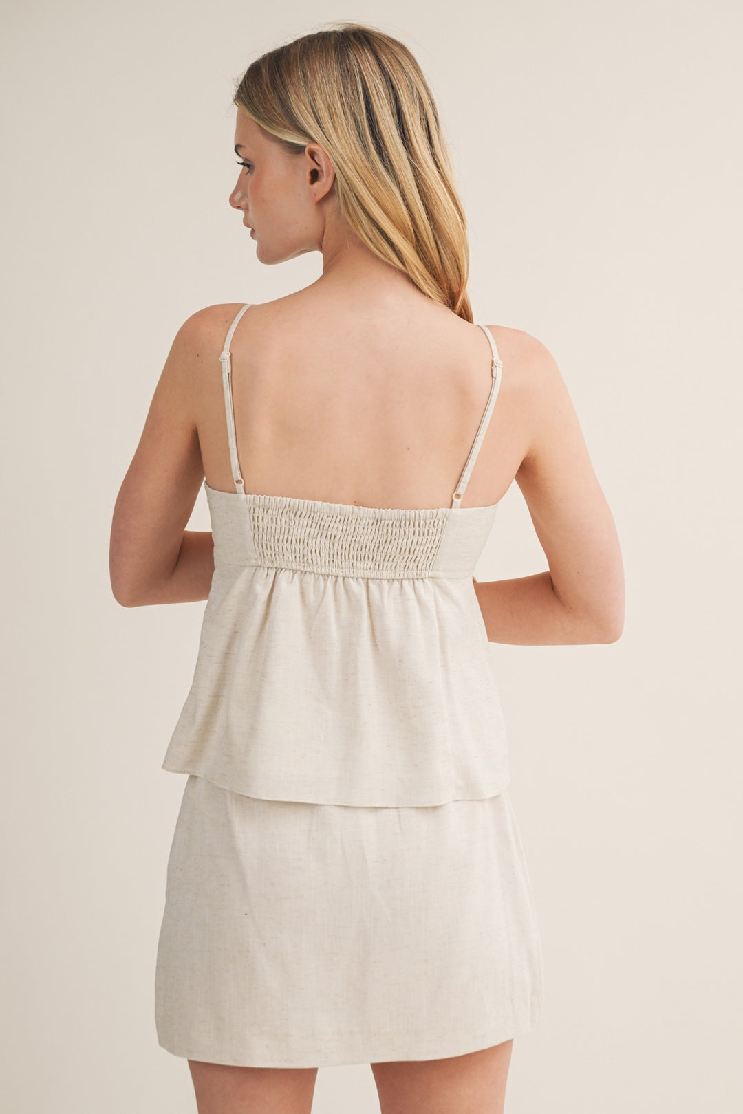 Linen Bead Skort Set