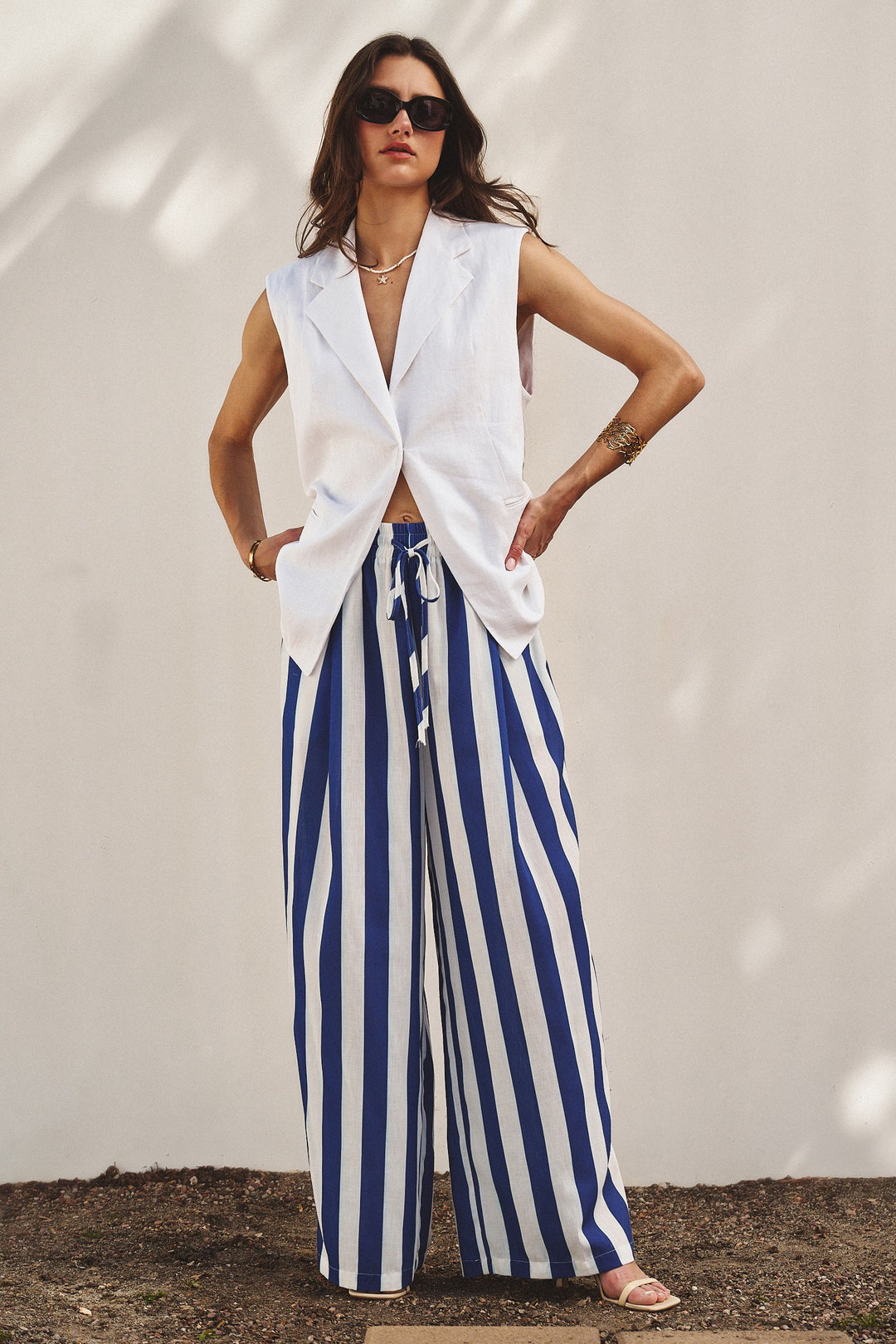 Blue Stripe Pants