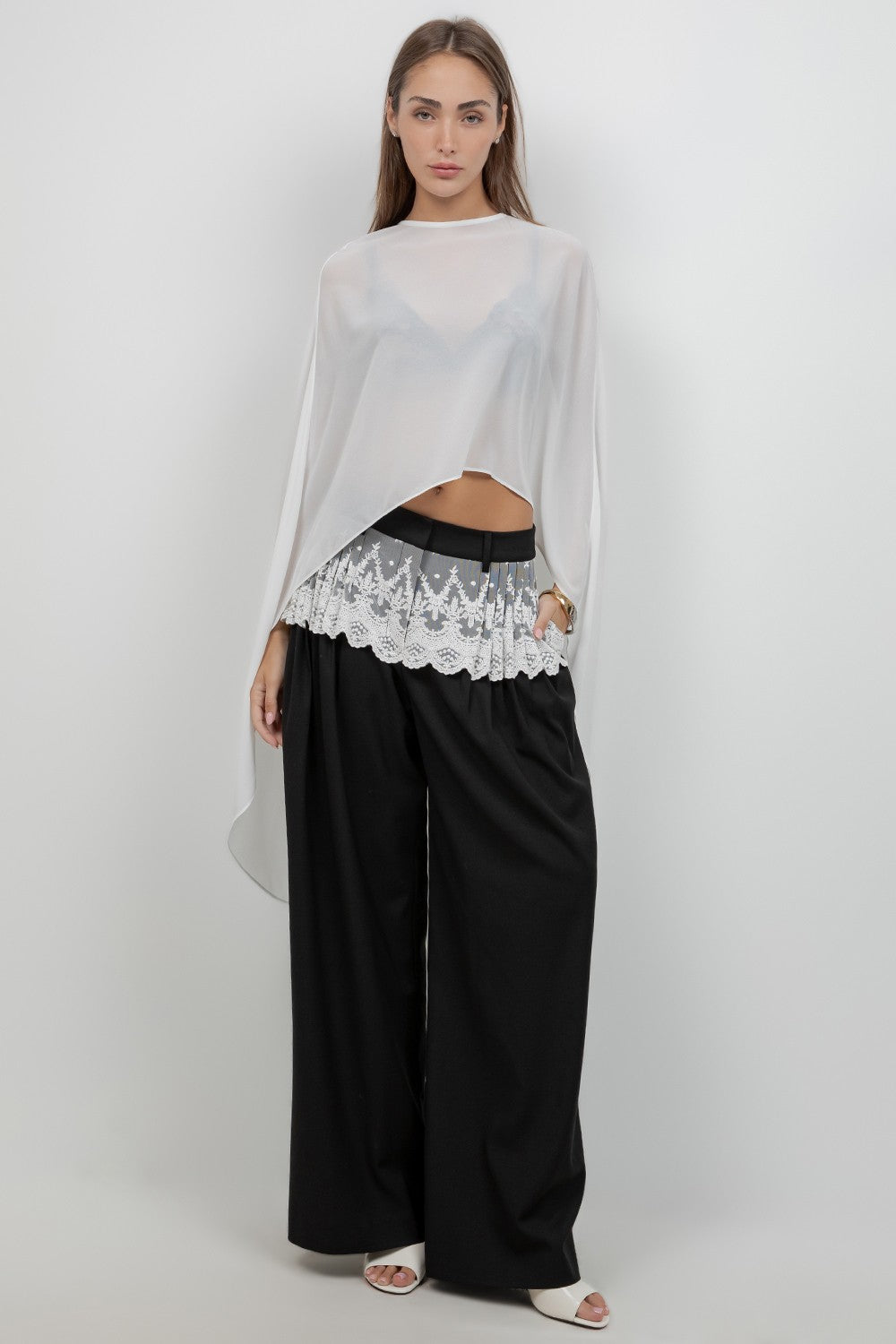 Lace Waist Pants