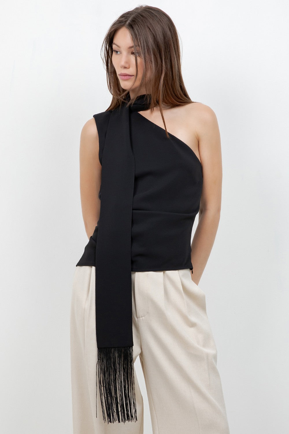 Scarf Tassel Top