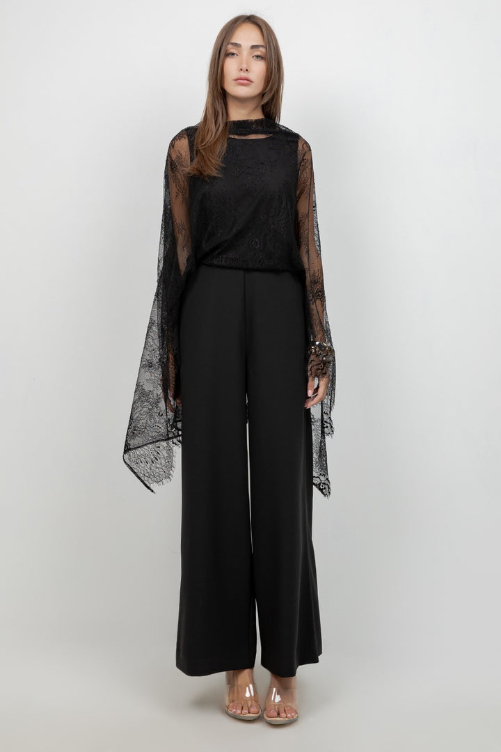 Lace Scarf Jumpsuit