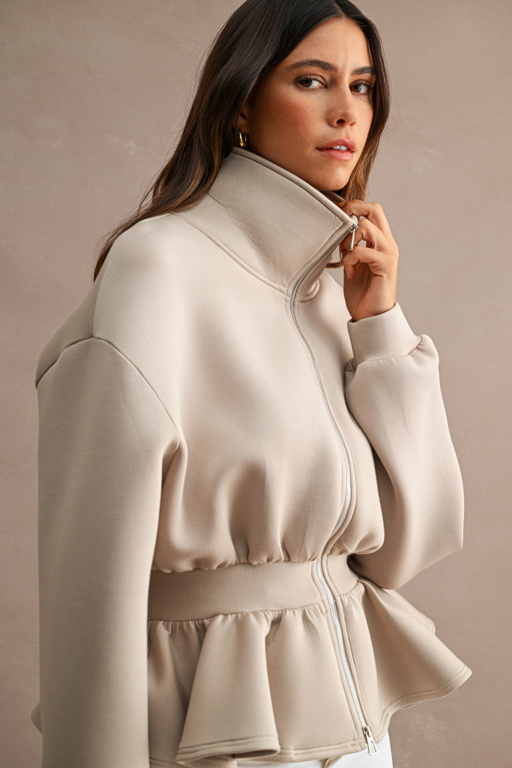 Scuba Peplum Jacket