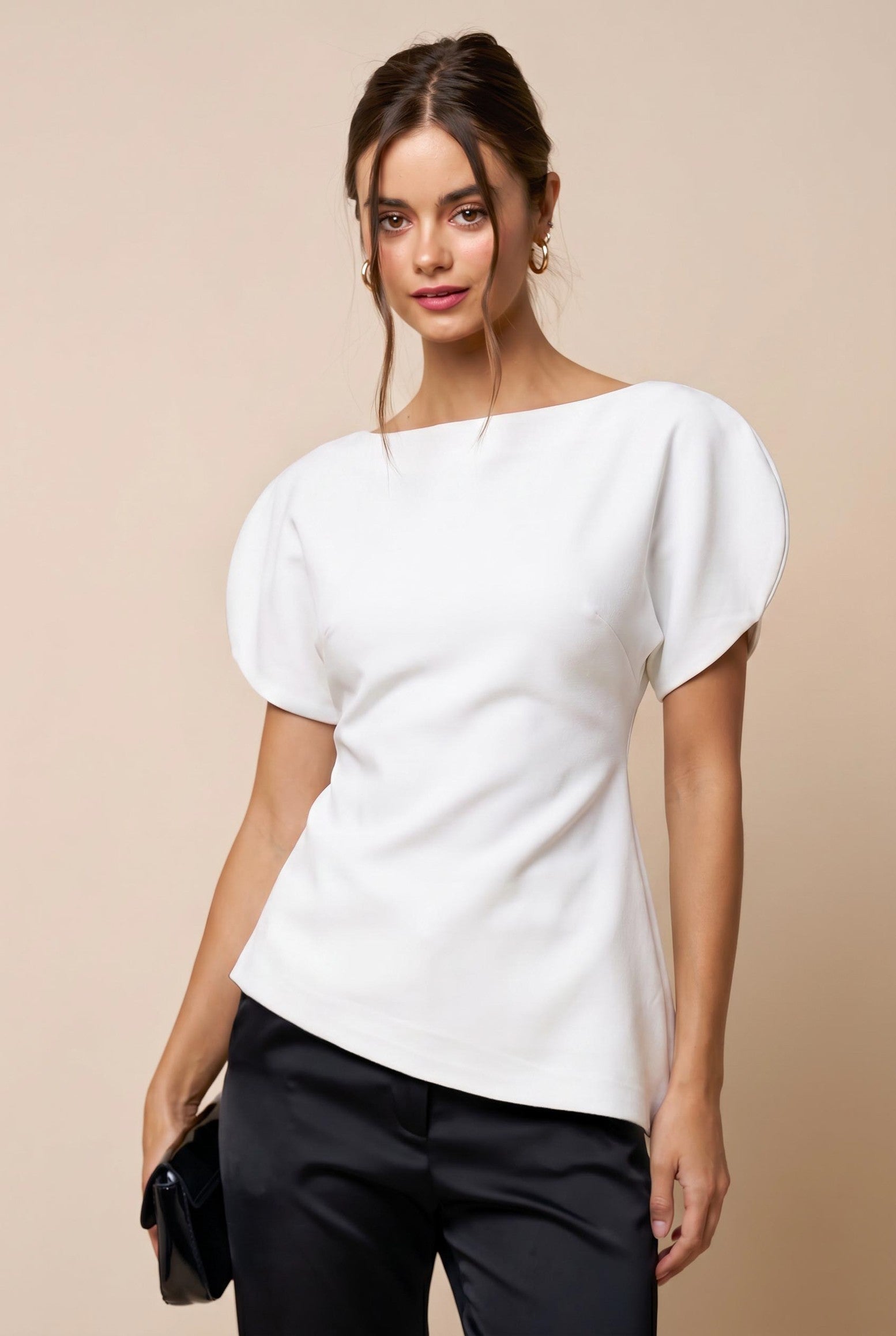 White Structured Top