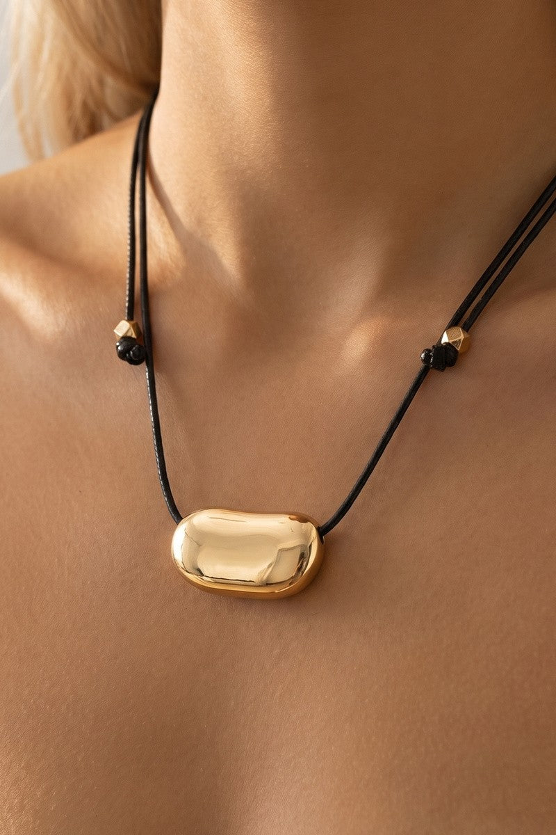 Gold Bean Pendant