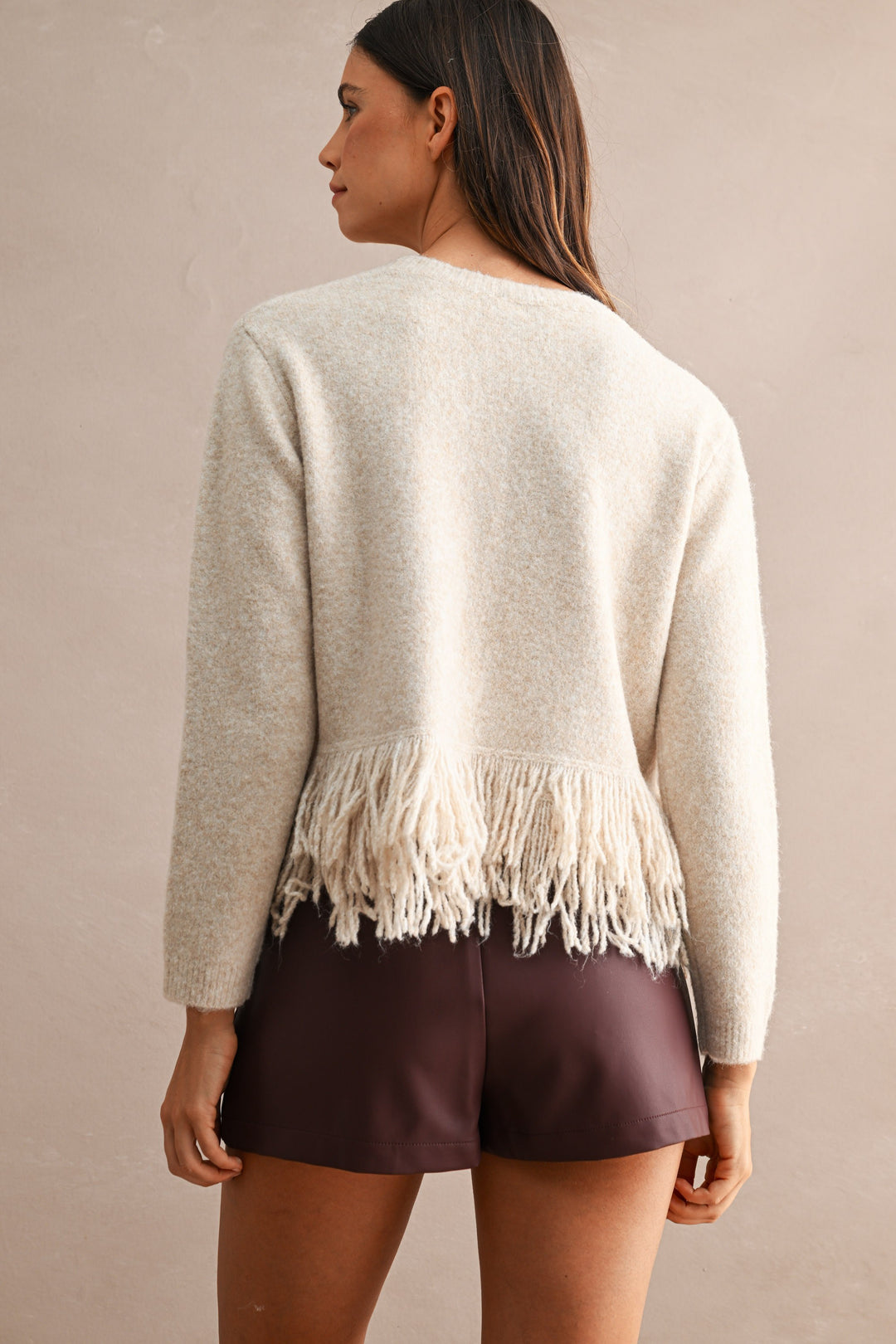 Fringe Knitted Top