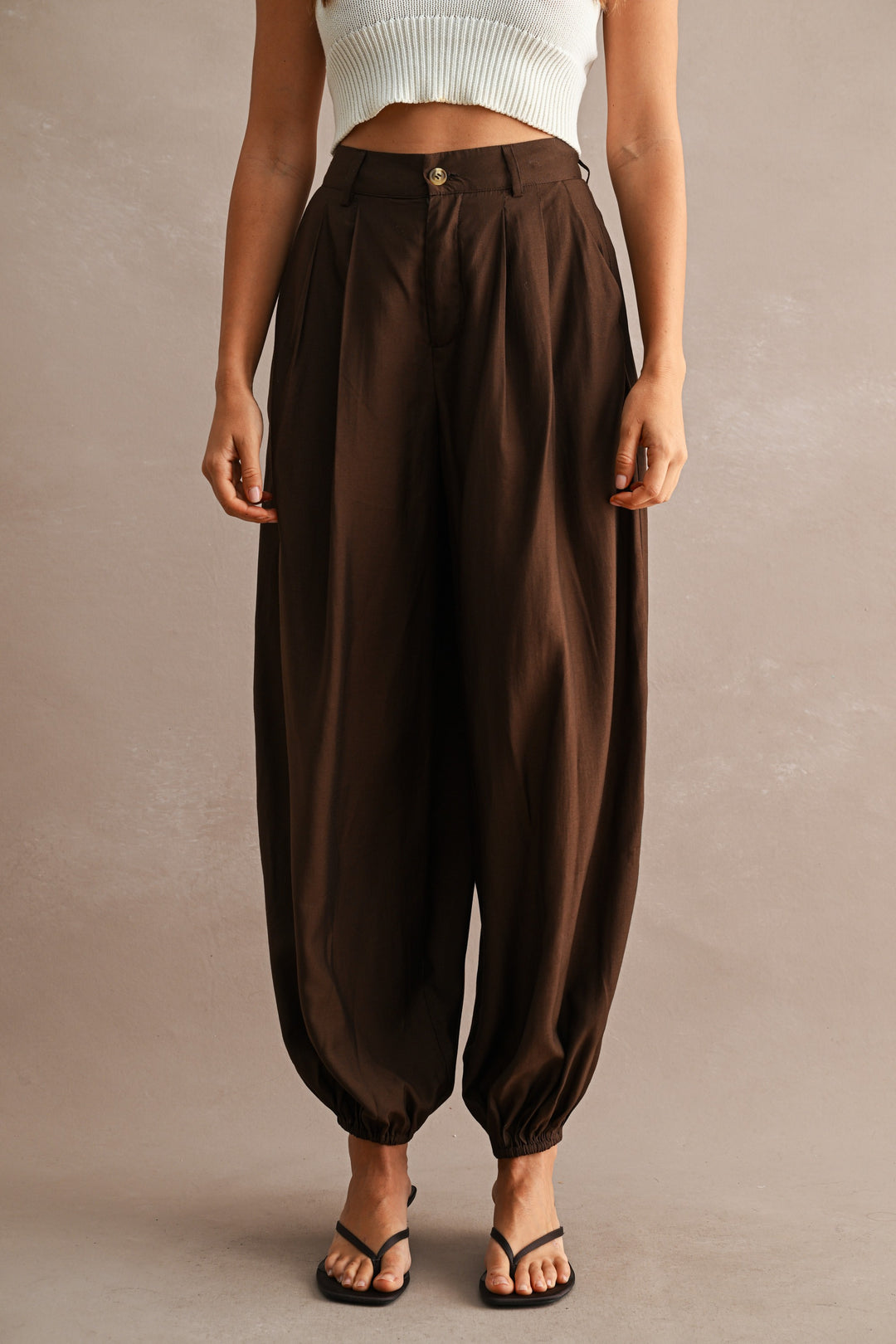 Pintuck Balloon Pants