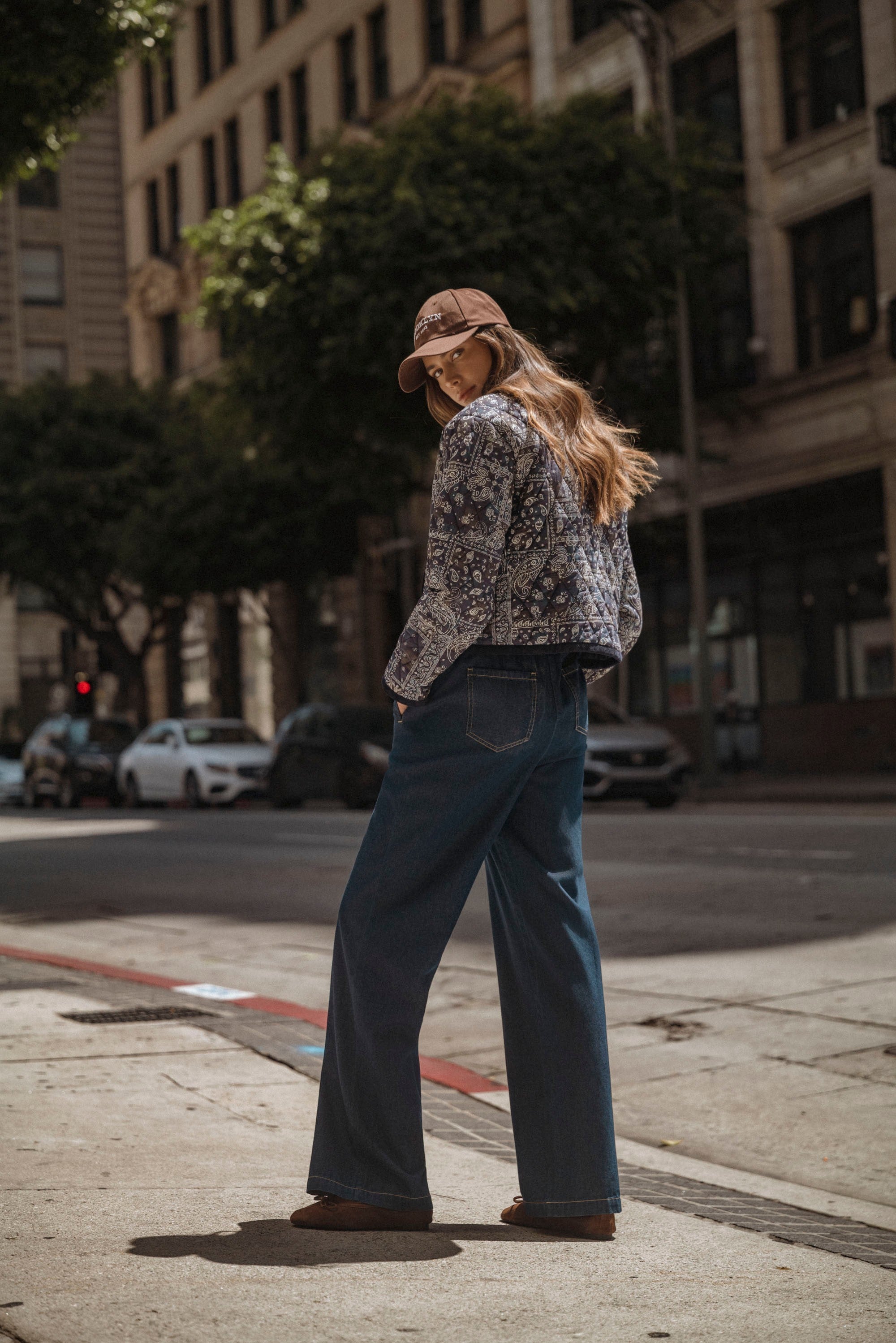 Denim String Pants