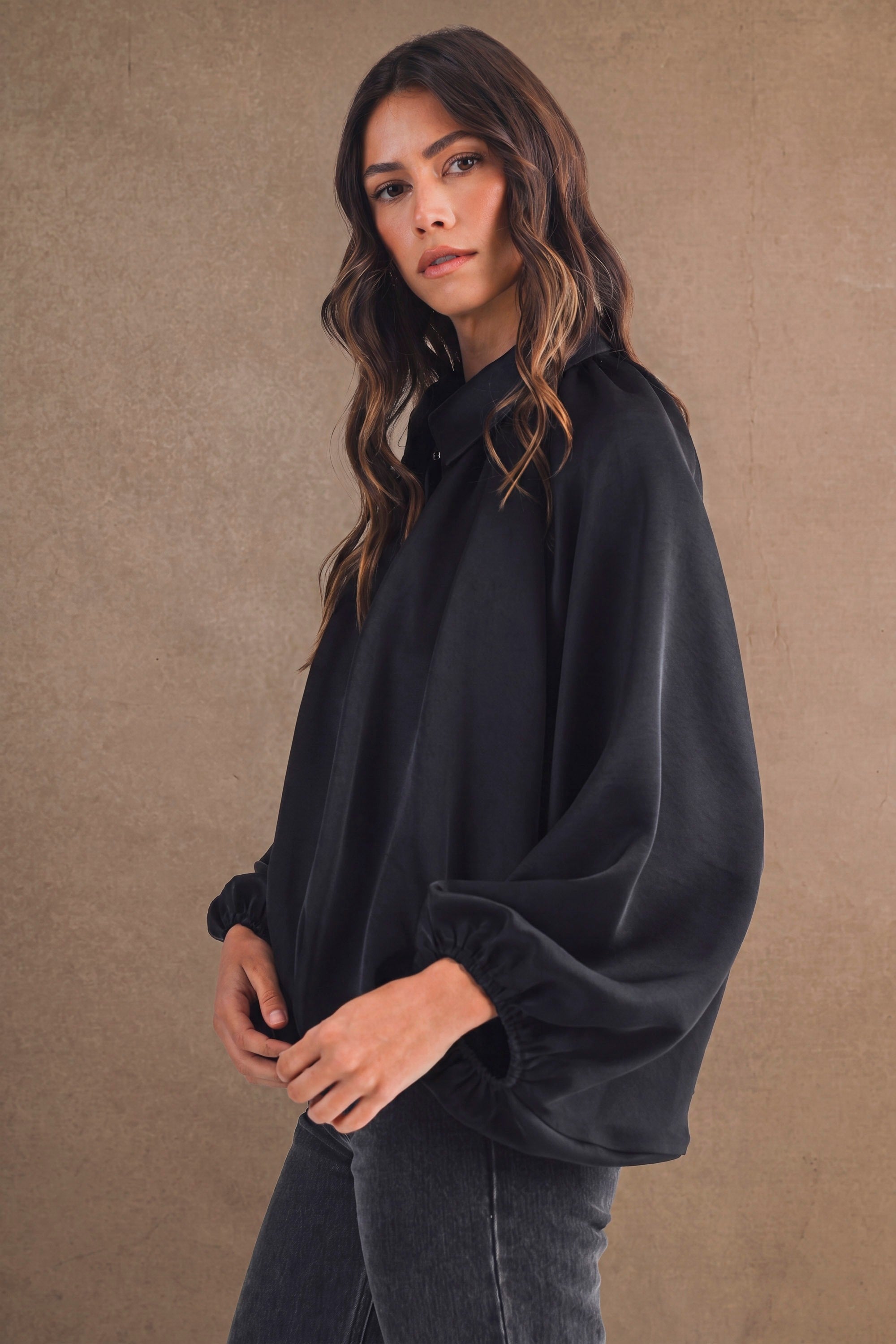 Black Bubble Bomber Jacket