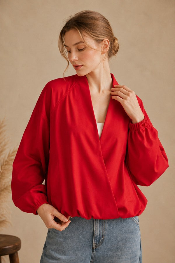 Red Bomber Jacket