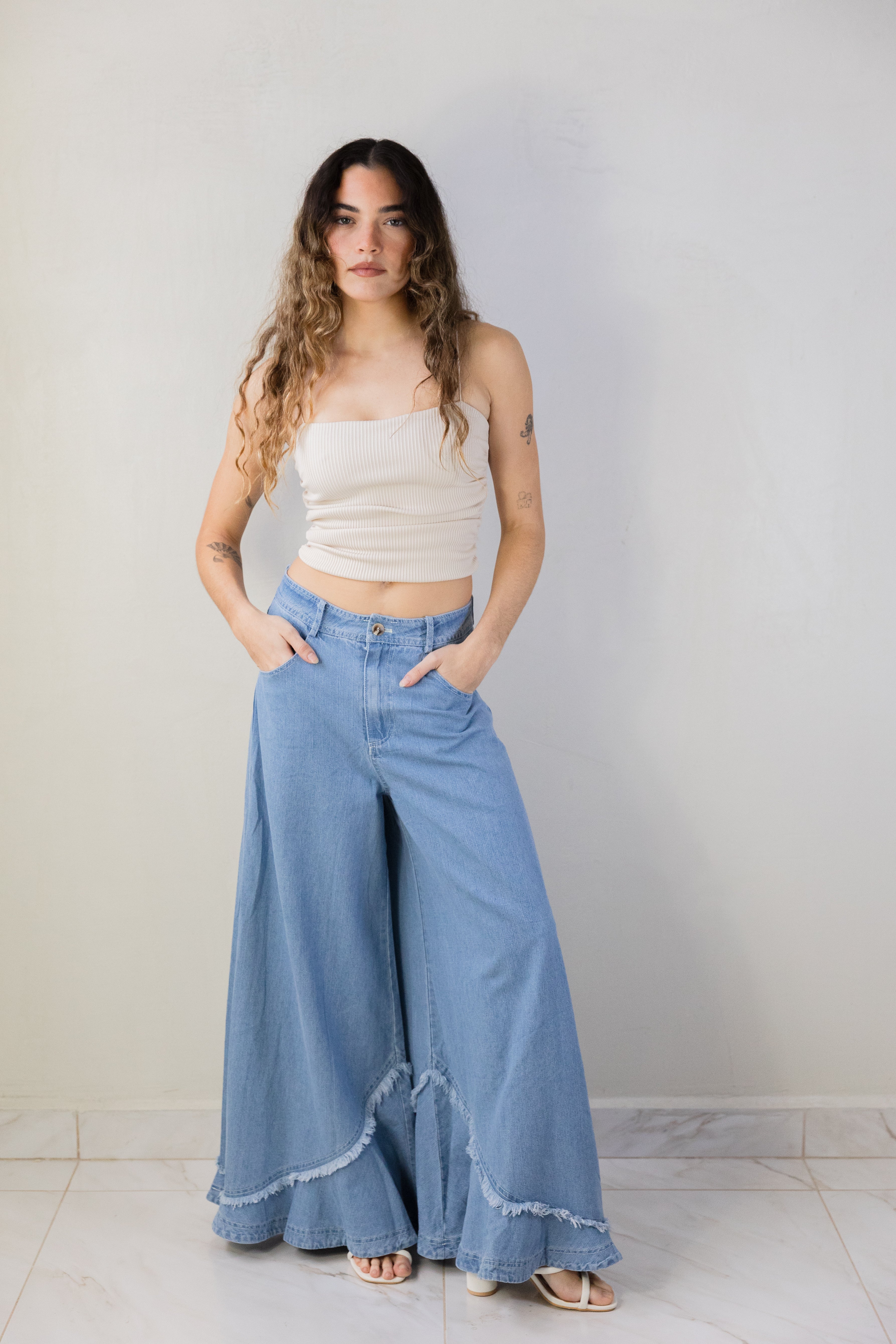 Flare Hem Jeans