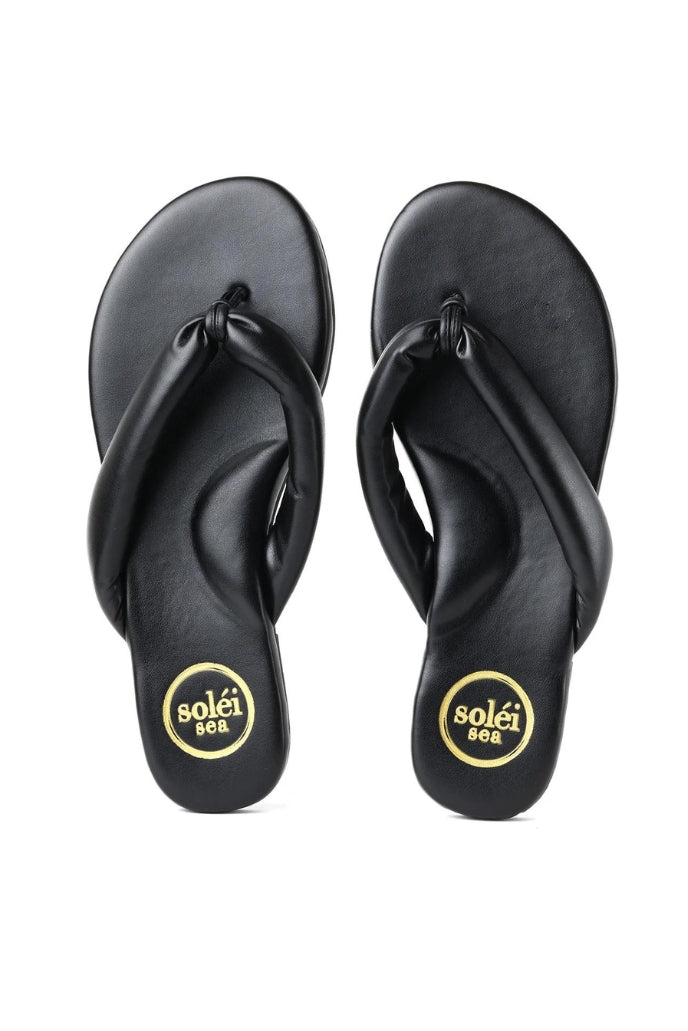 Black Pillow Sandal