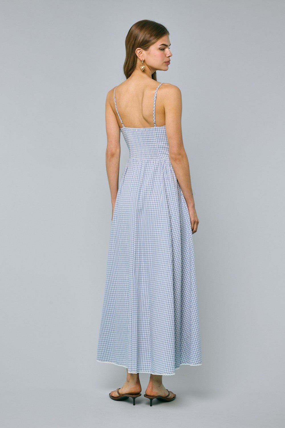 Blue Checkered Dress