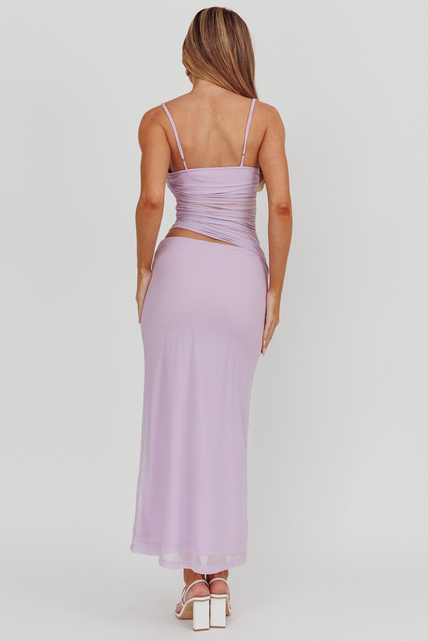 Lilac Mesh Dress