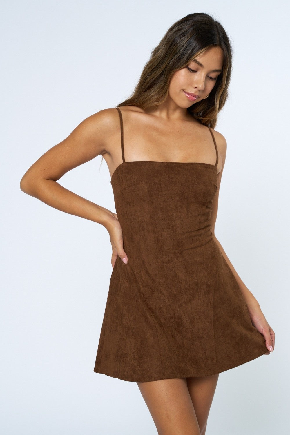 Suede Mini Dress