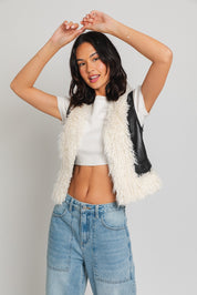 Fur Leather Vest