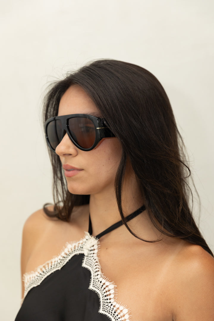Tinted Aviator Sunglasses