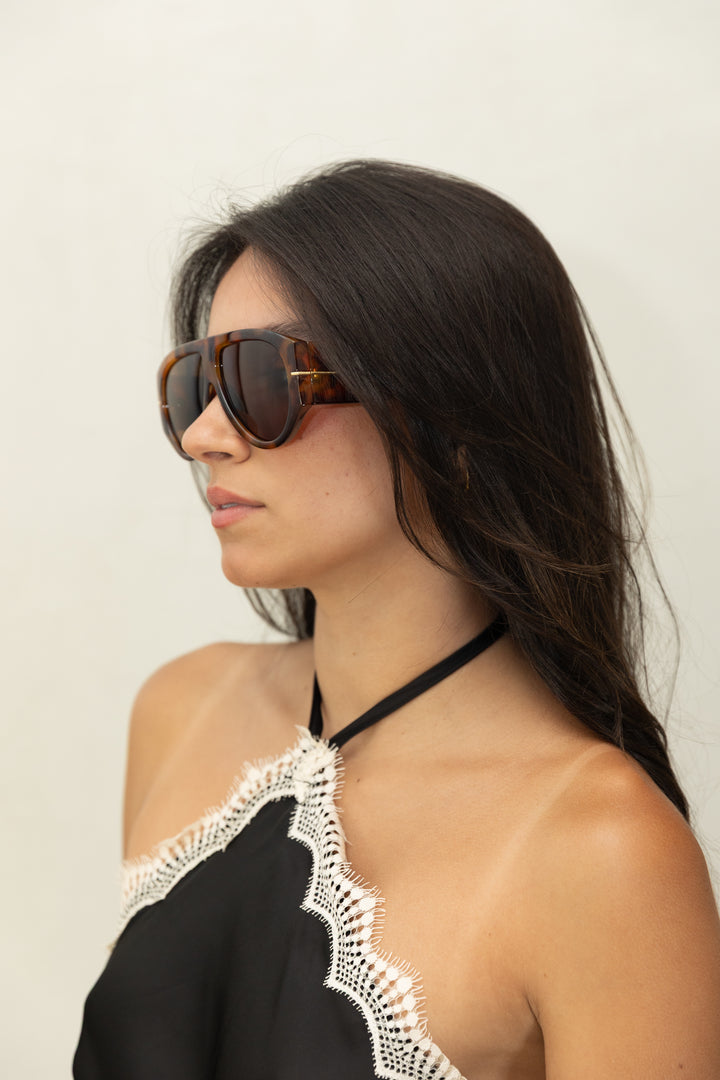 Tinted Aviator Sunglasses