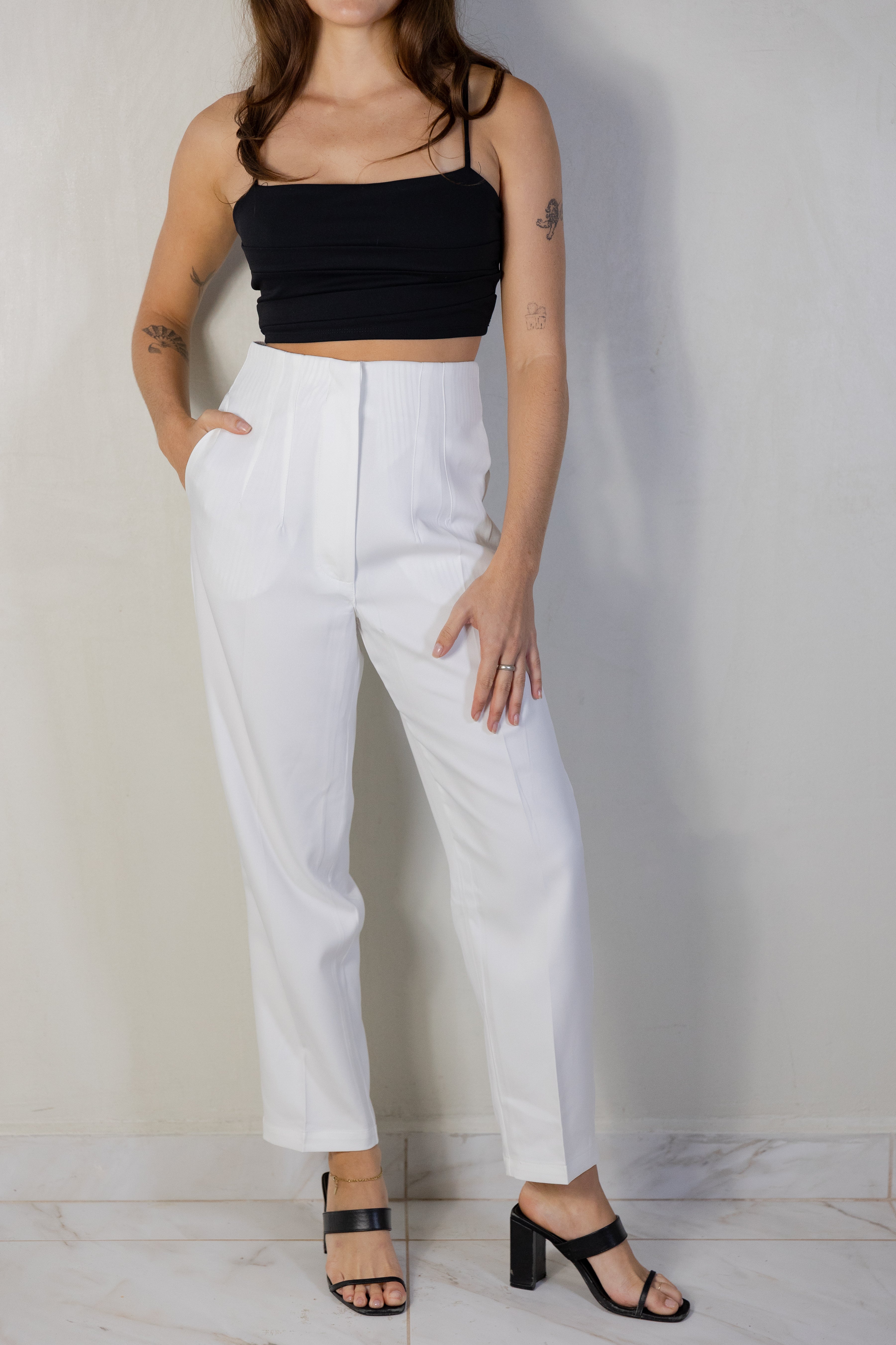 White Work Pants