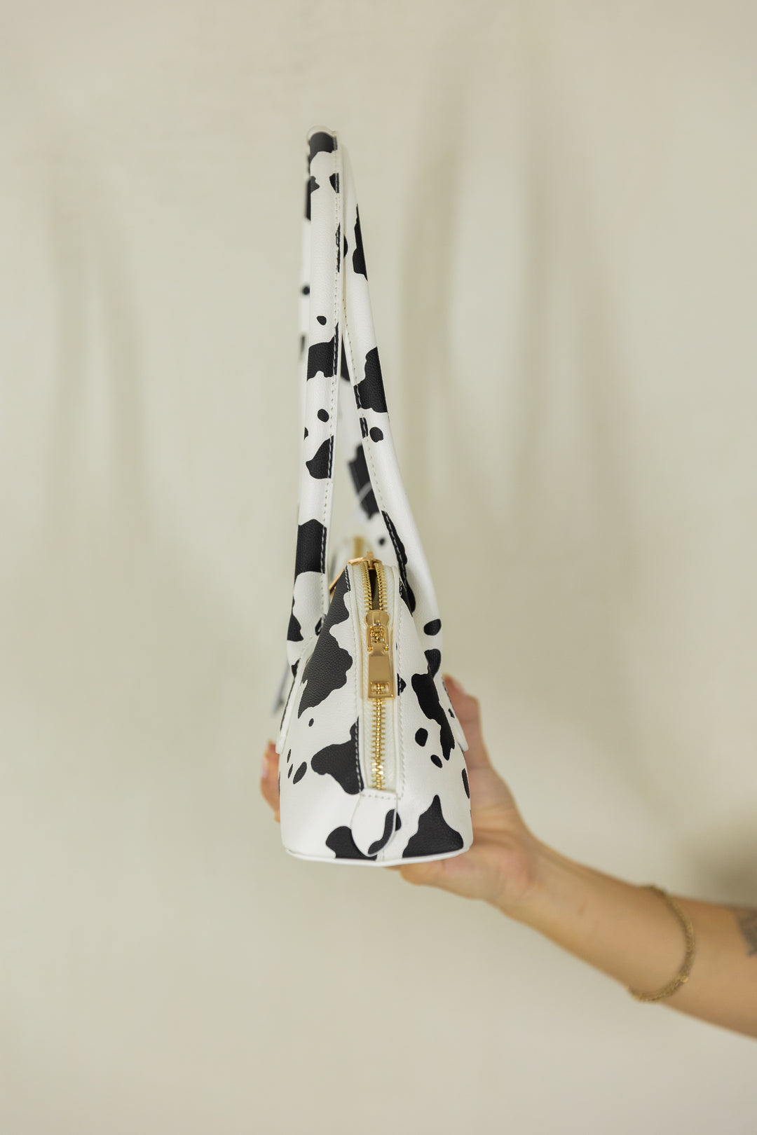 Cow Recycled Vegan Shoulder Bag