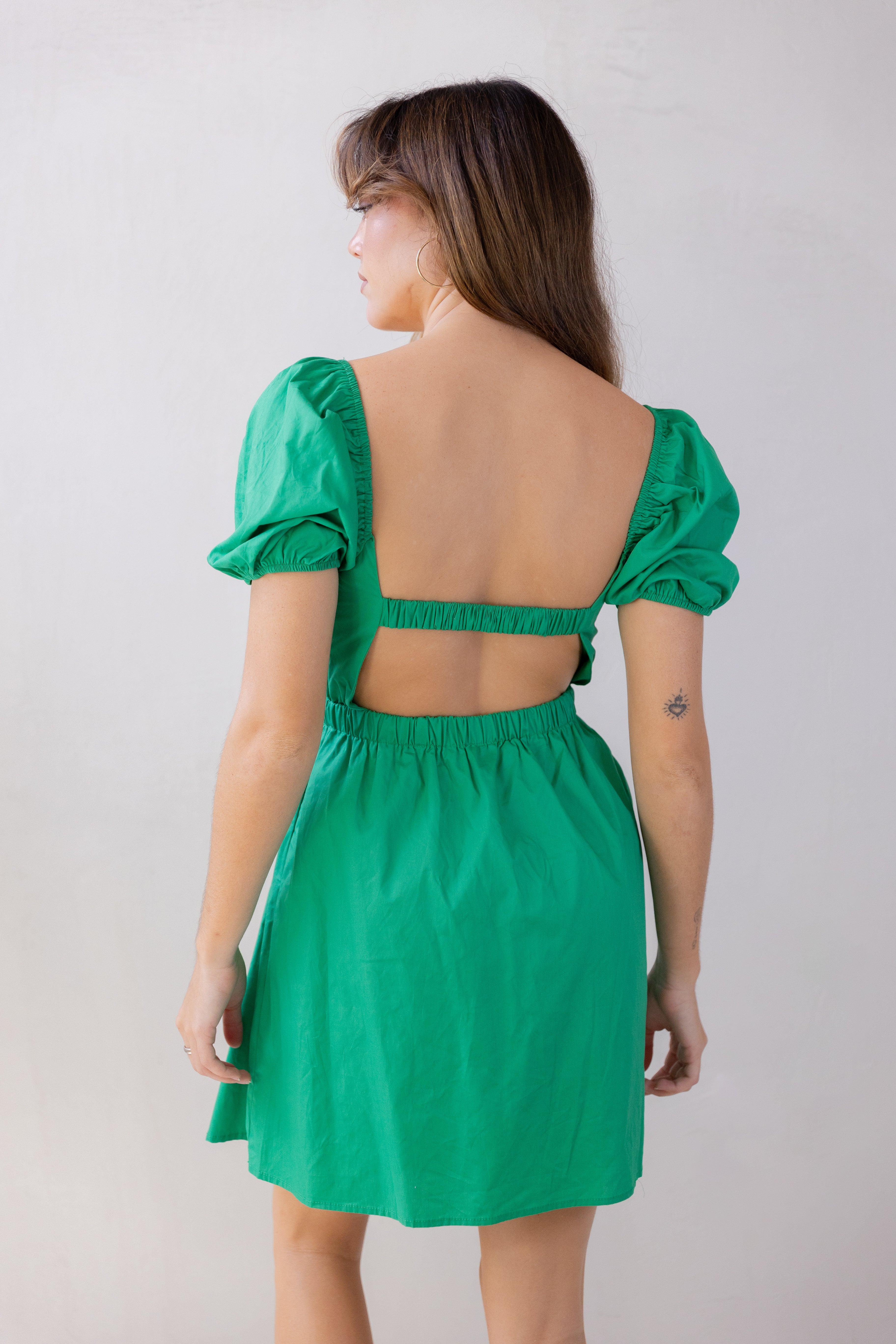 Green Twisted Dress