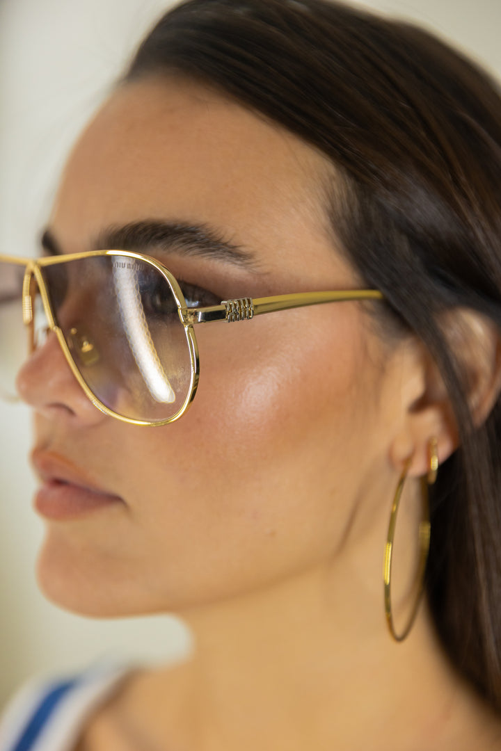 Pre Loved Miu Miu Aviator Sunglasses