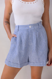 Denim Linen Short