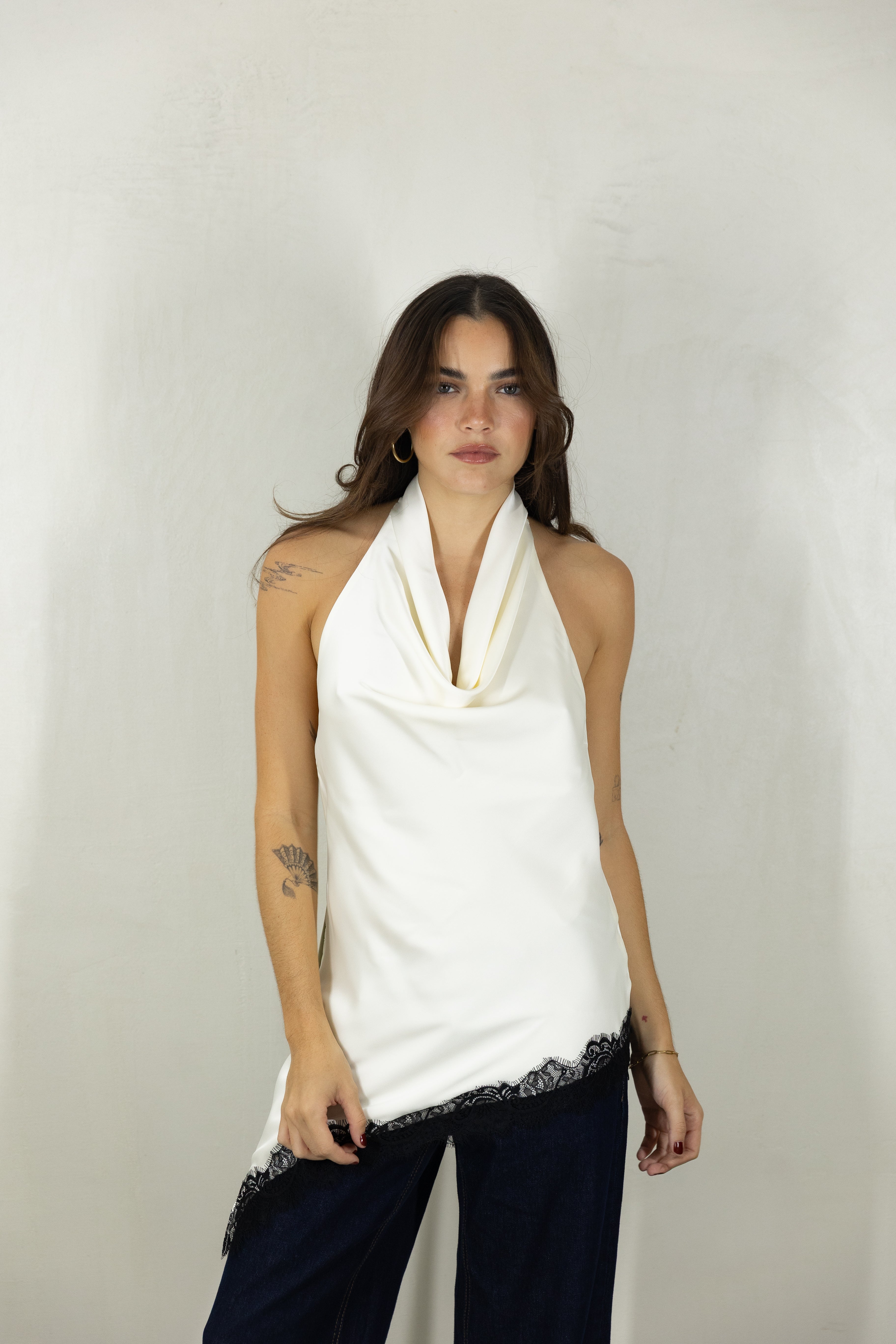 Cloud Lace Halter Top