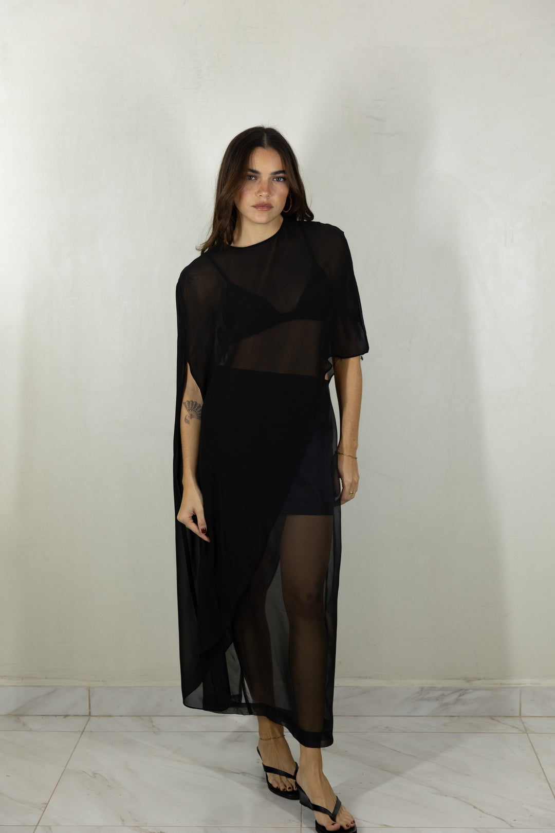 Sheer Cape Top