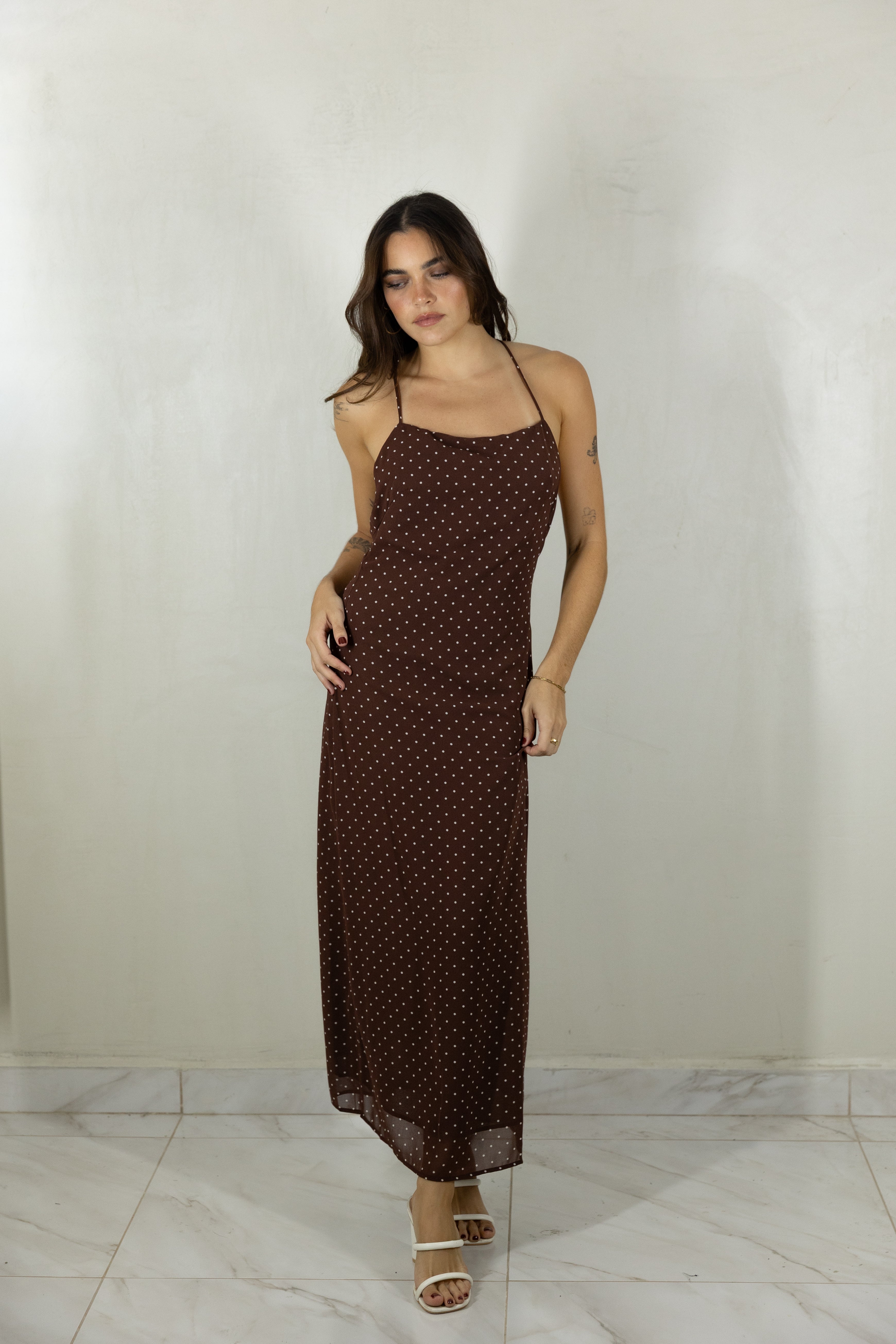 Chocolate Polka Dress