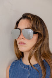 Mirror Aviator Sunglasses