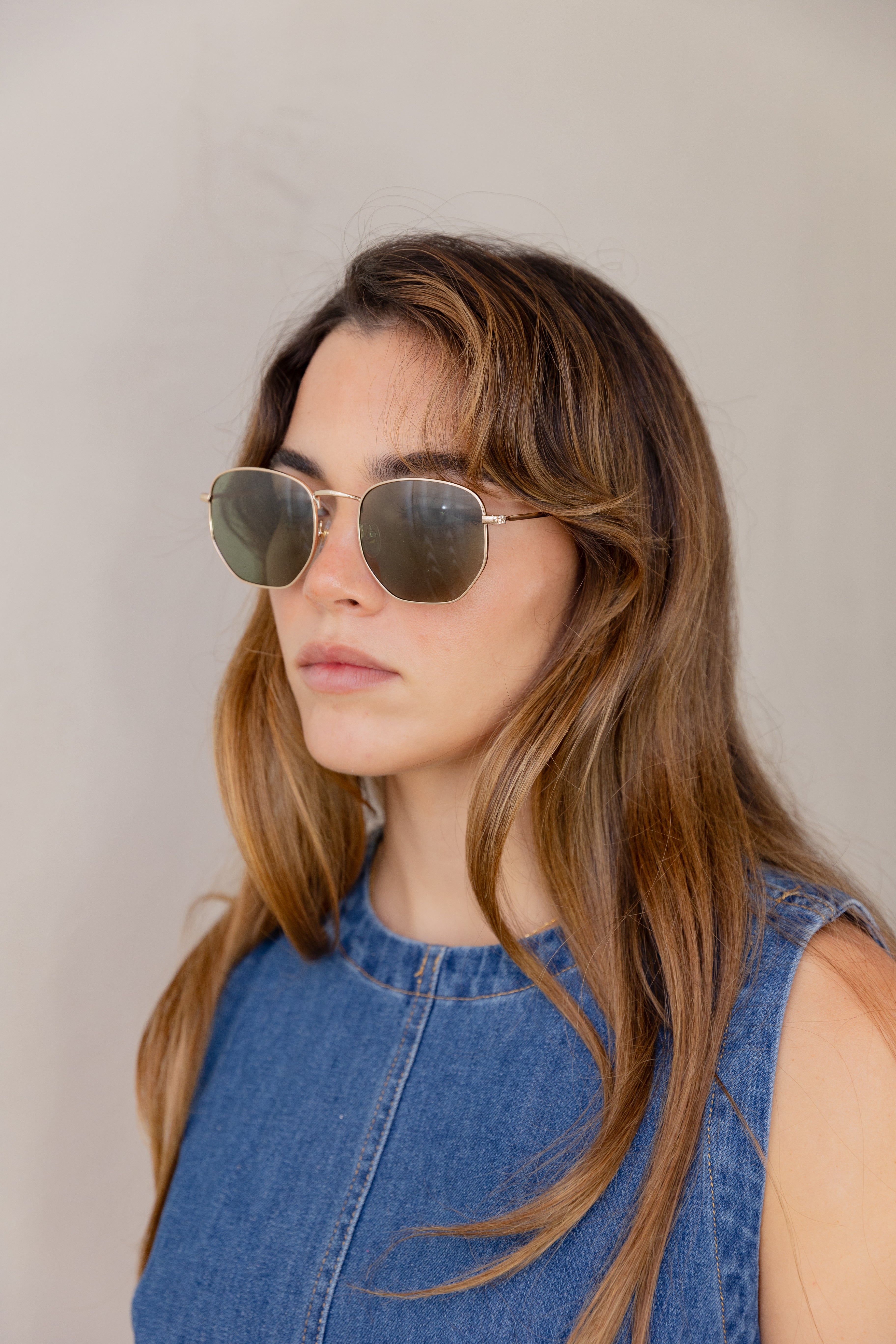 Gold Roxburu Sunglasses